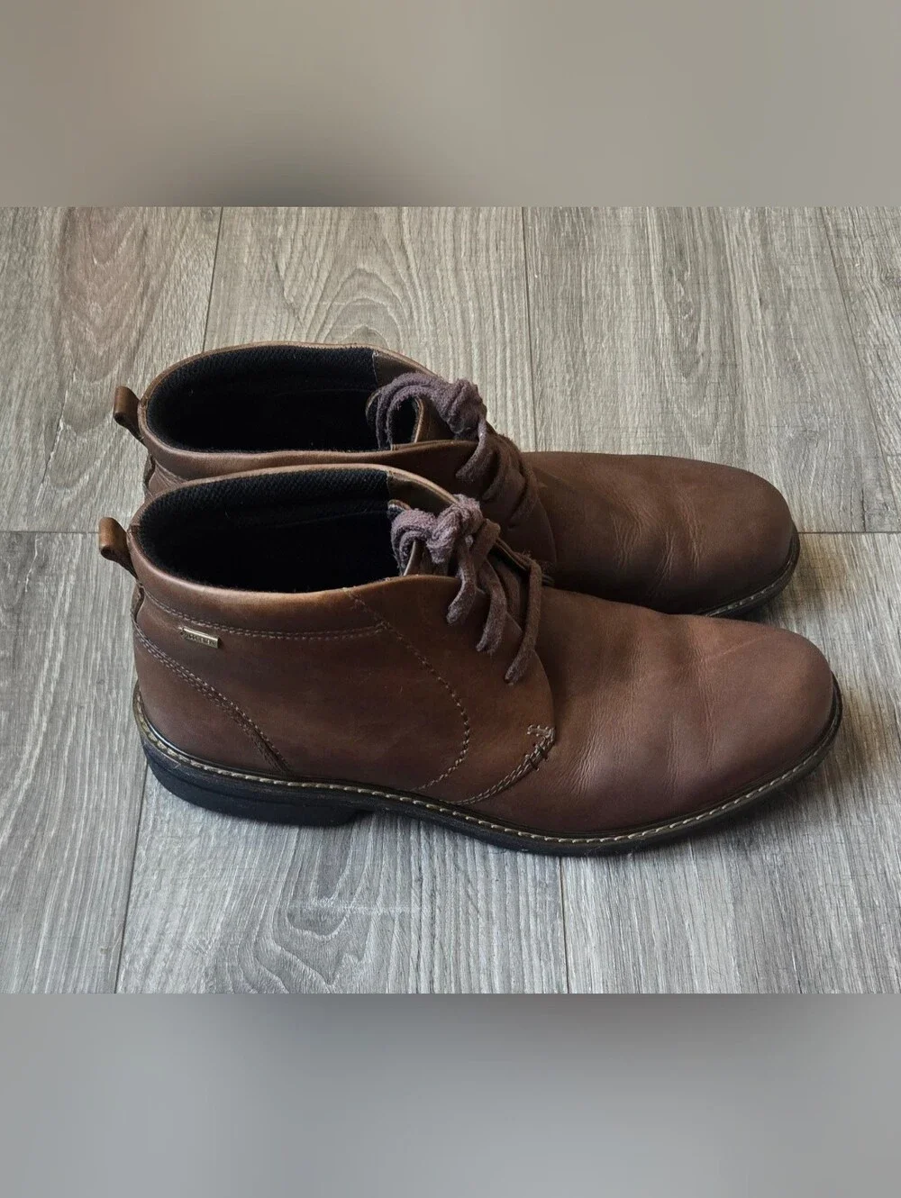 Ecco Men's Brown Leather Chukka Boots
